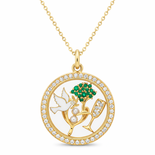 Collana Apribile con Simboli Cristiani